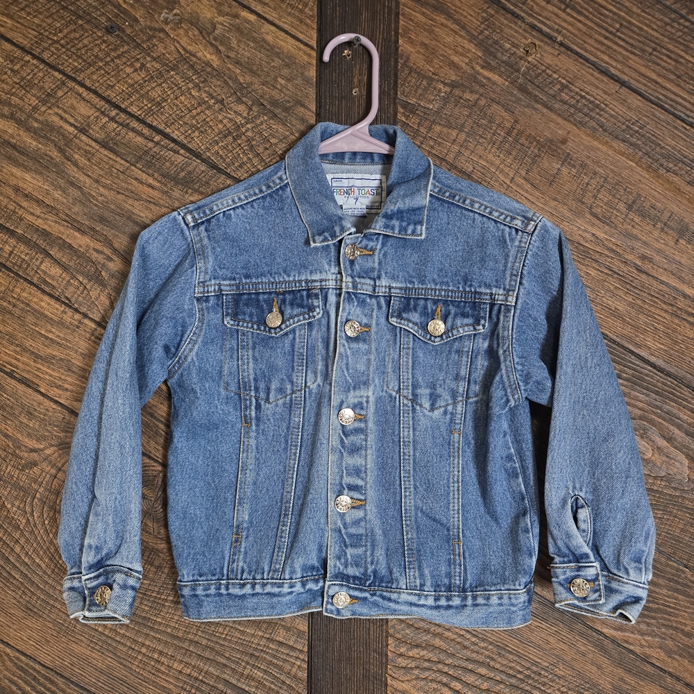Vintage French Toast Kids' Classic Blue Jean Jacket Size 7